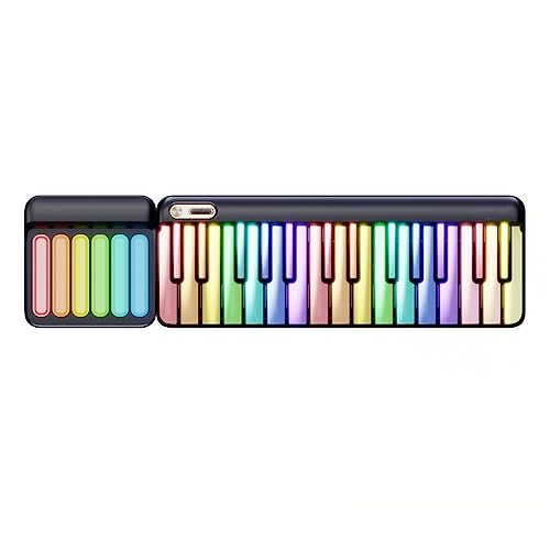 Amazon | スマートカラフルな電子ピアノ、カラフルな照明、29+6キー